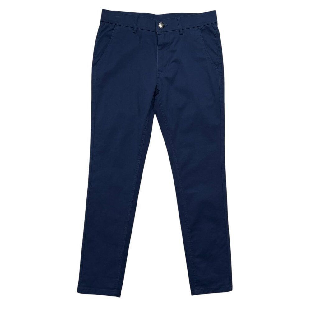 Plaid & Plain Men's Size 30 Blue Skinny‎ Stretch Chino Pants
